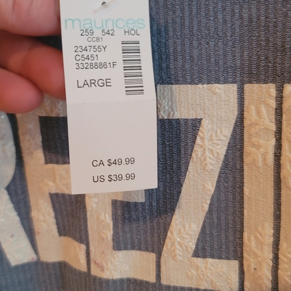 Maurices Blue Freezin' Season Sweater - Picture 3 of 4